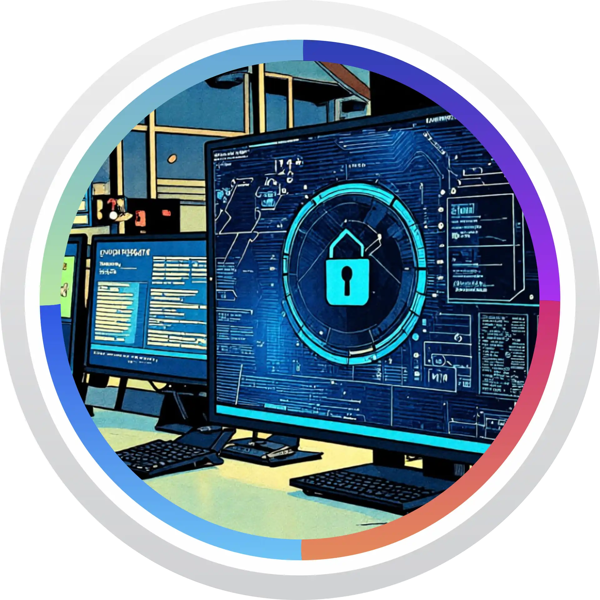 Логотип специальности Обеспечение информационной безопасности автоматизированных систем